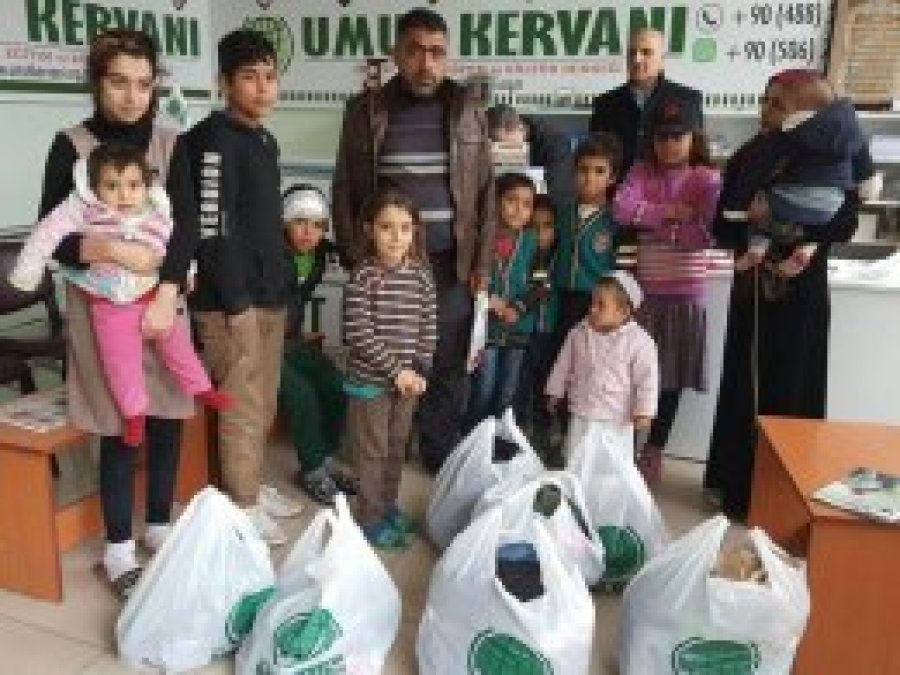 Umut Kervanından Suriyeli aileye şefkat eli