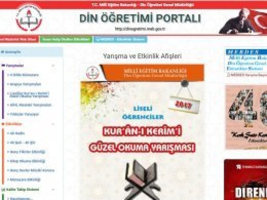 MEB'in "Din Öğretimi Portalı" yayın hayatına başladı