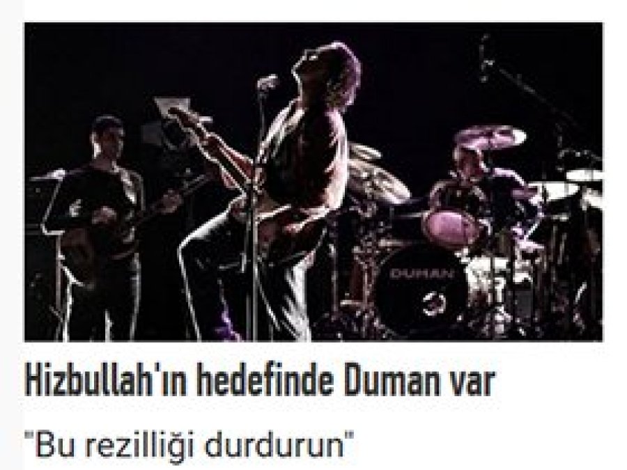 'Duman Hizbullah'ın hedefinde' çarpıtması