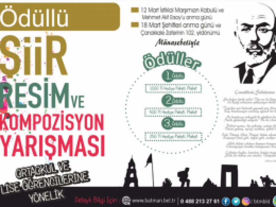 Ödüllü yarışmada son gün 9 Mart