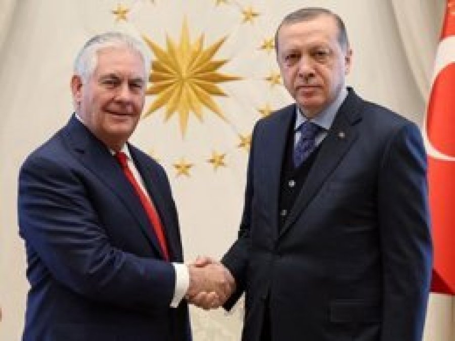 Cumhurbaşkanı Erdoğan Tillerson'u kabul etti