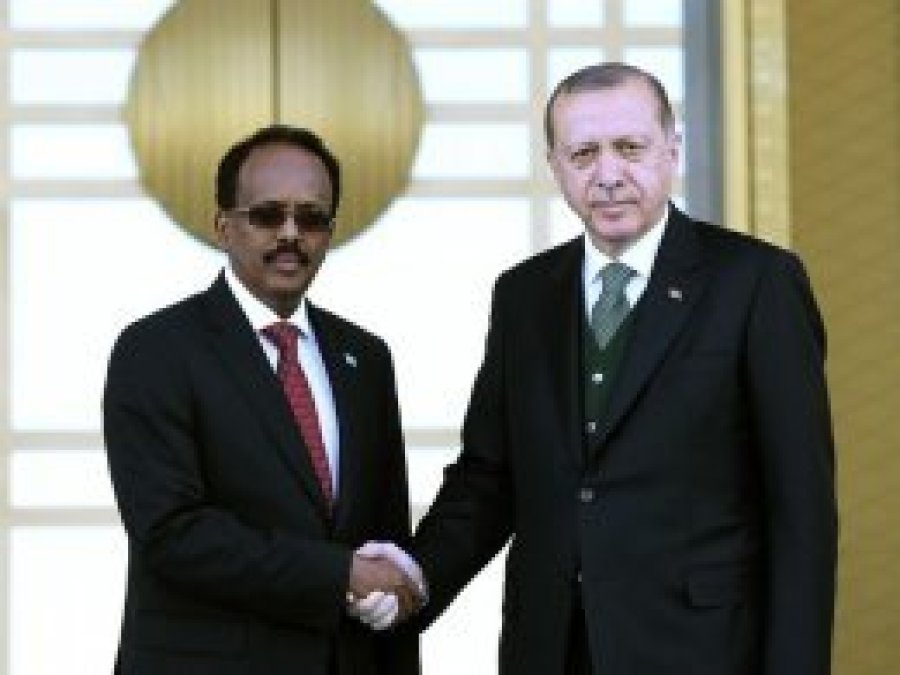 Erdoğan Somali Cumhurbaşkanı ile bir araya geldi