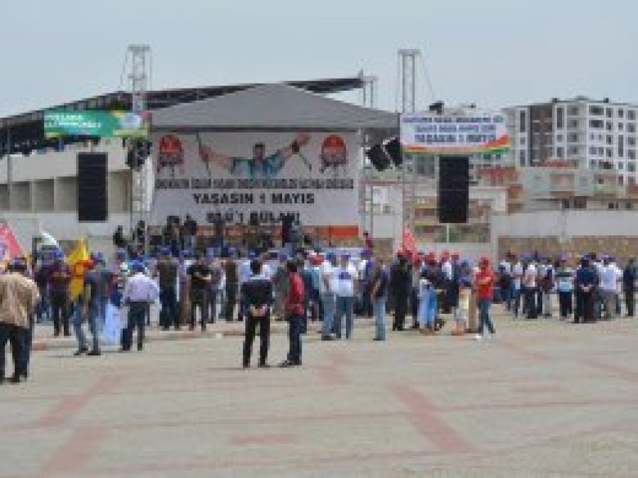 Batman’da 1 Mayıs etkinliği sönük geçti