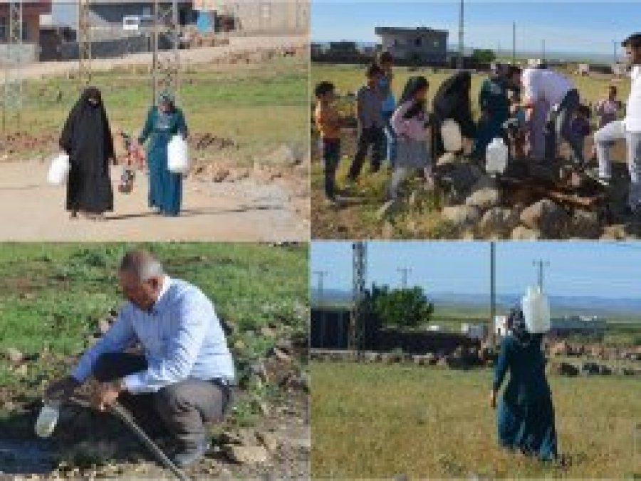 Suları kesilen halk Dicle EDAŞ'a tepkili
