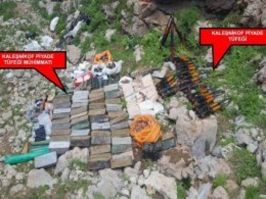 Kato Dağı'nda silah ve mühimmat ele geçirildi