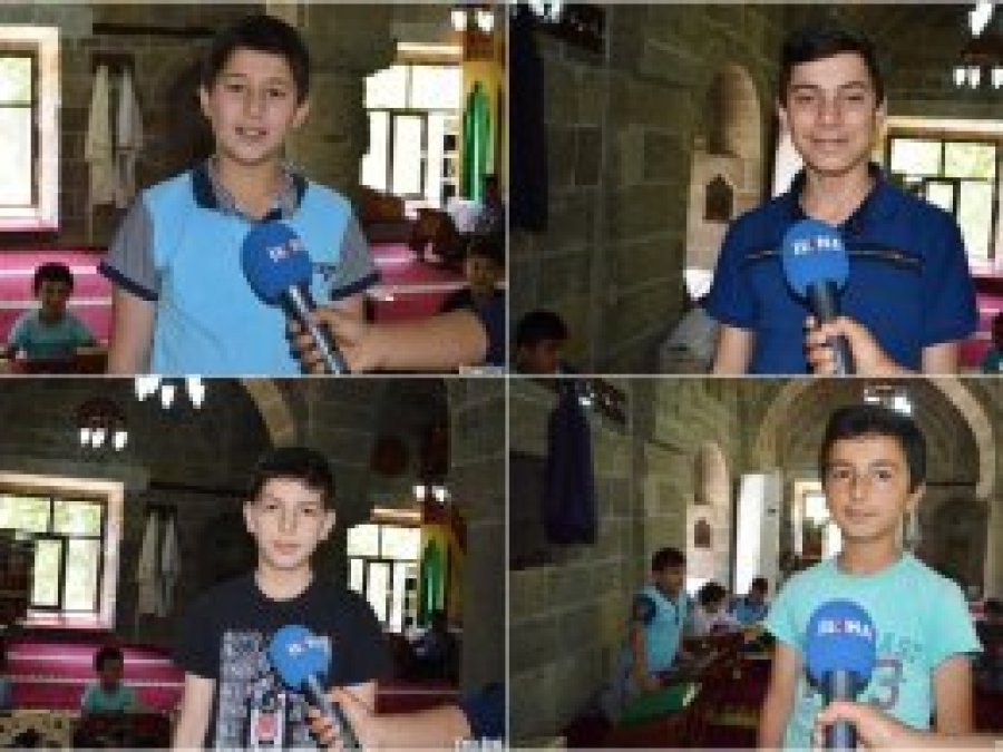 Kur’an kursuna giden çocuklar duygularını paylaştı