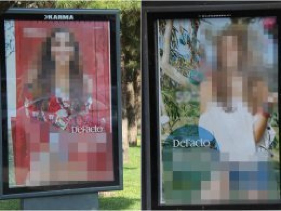 Müstehcen içerikli reklam afişlerine tepki