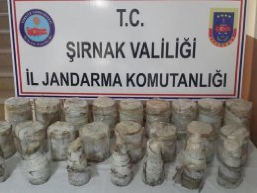Şırnak'ta çok sayıda patlayıcı ele geçirildi