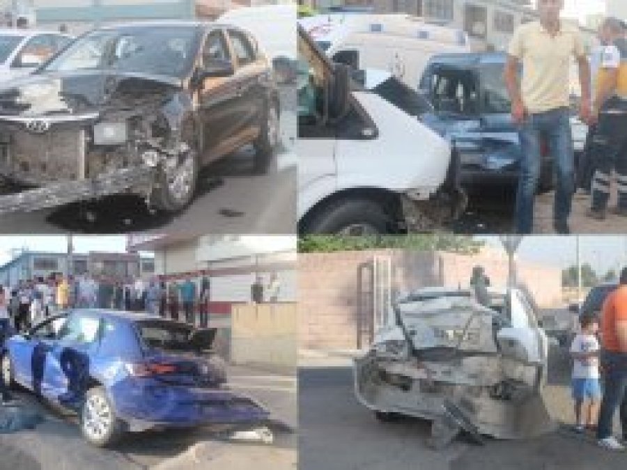 Diyarbakır’da zincirleme kaza: 4 yaralı