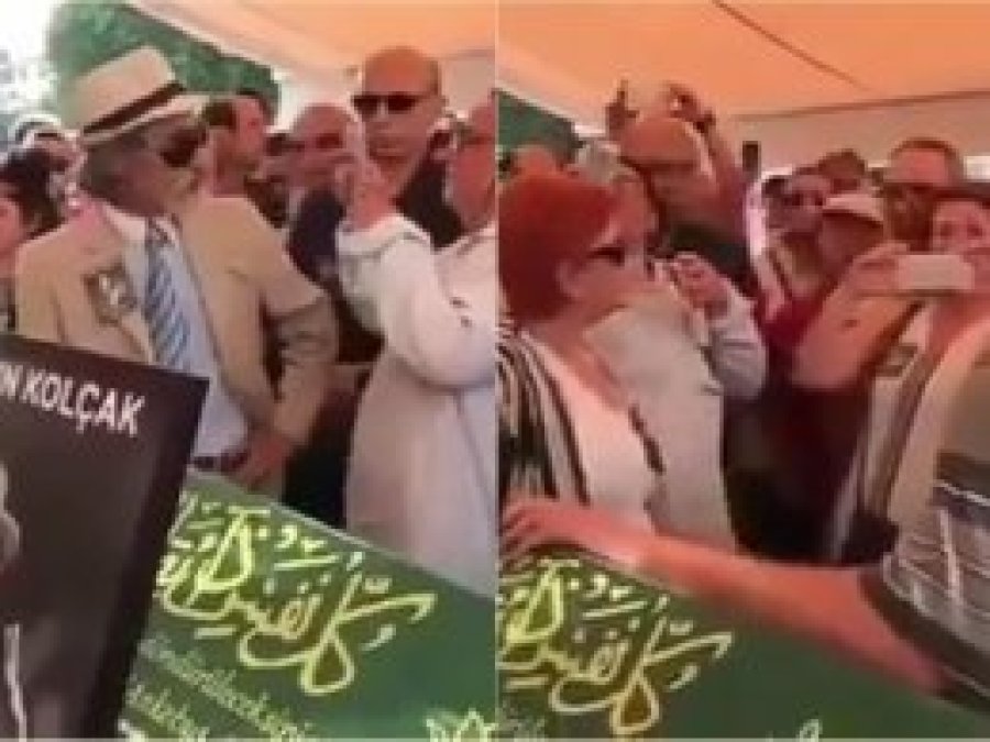 Cenazede selfie çekip üzgün yüz ifadesi takındılar!