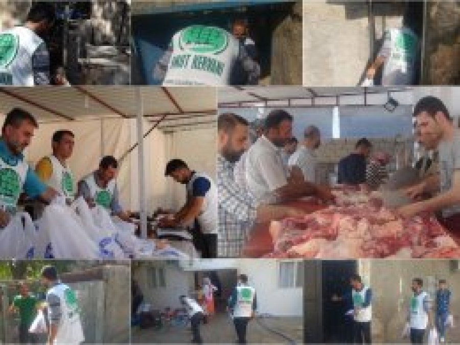Cizre’de 750 aileye kurban eti ulaştırıldı