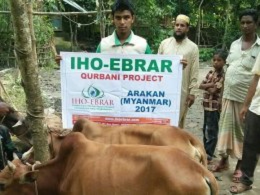IHO Ebrar Arakanlı Müslümanlara et ulaştırdı
