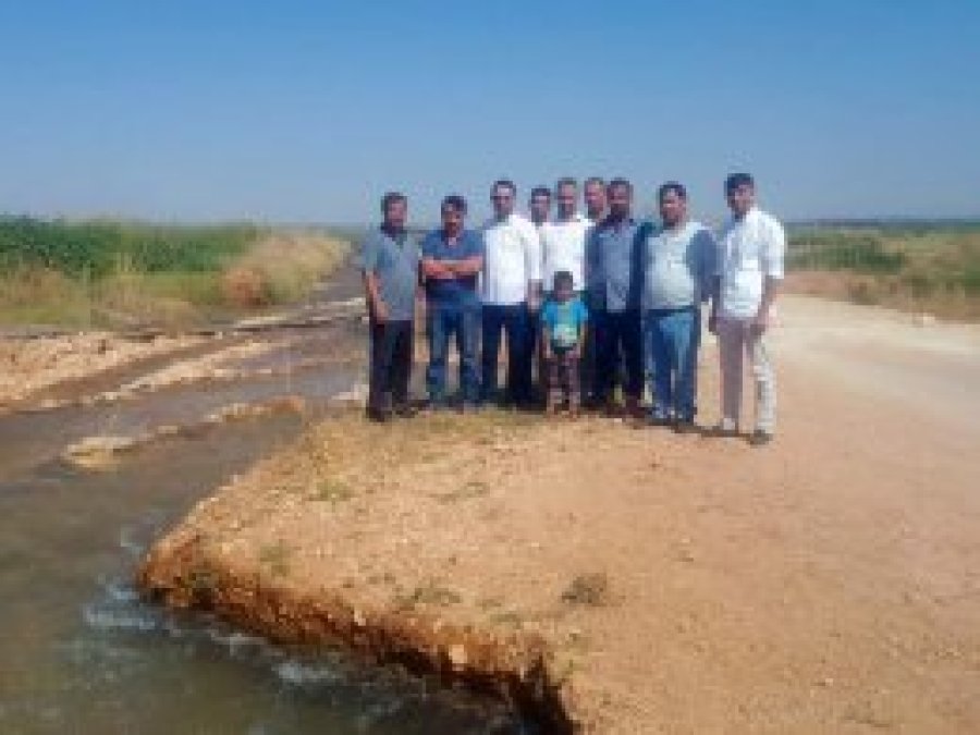 HÜDA PAR heyeti yol mağduru köylüleri ziyaret etti