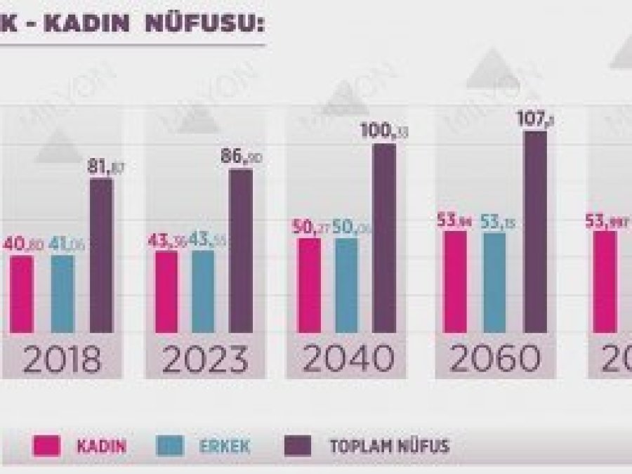 Türkiye'nin kadın nüfusu ilk kez erkekleri geçecek