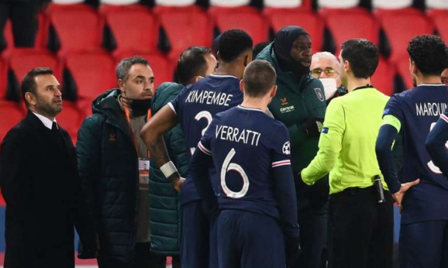 Başakşehir, Şampiyonlar Ligi maçında sahadan çekildi