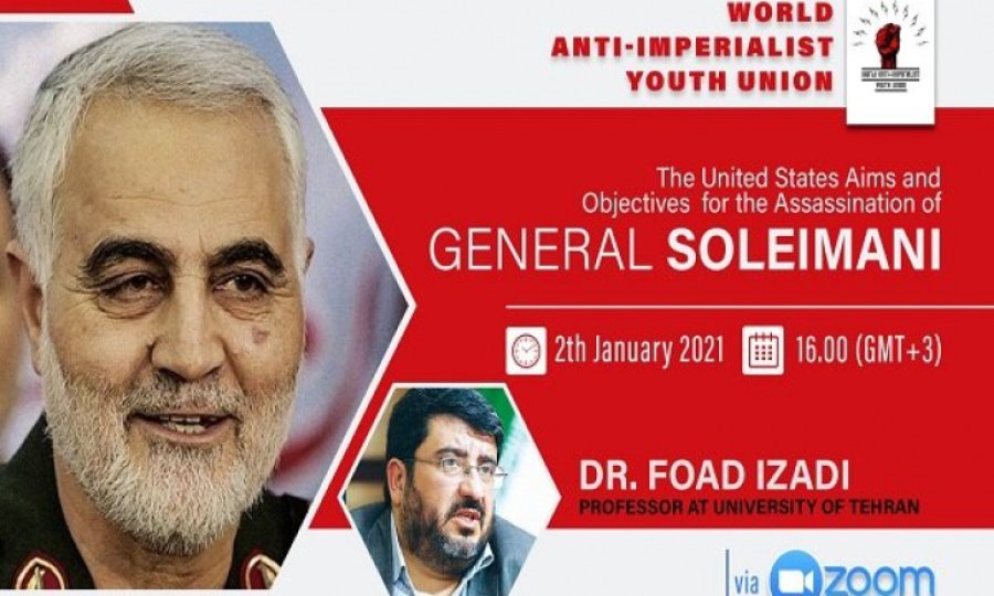 Dünya Anti-Emperyalist Gençlik Birliği, Şehit Süleymani'yi anıyor