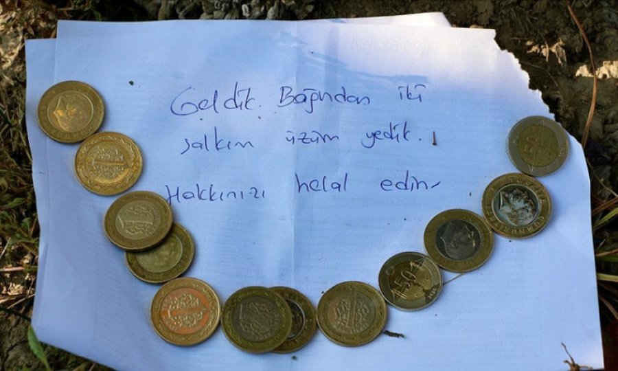 Bağından izinsiz yenen üzüm için bırakılan not çiftçiyi duygulandırdı