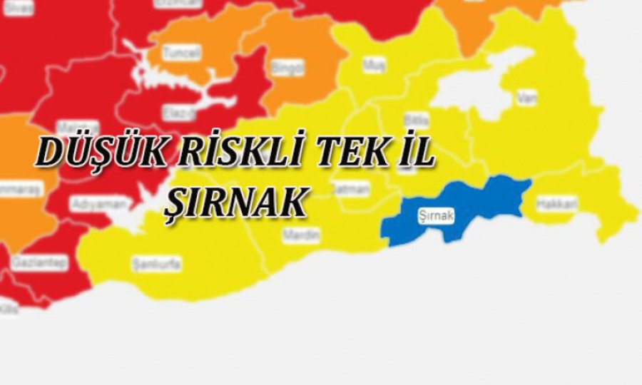Kovid-19 risk haritasında 'mavi' rengi koruyan Şırnak virüsü yenmekte kararlı 
