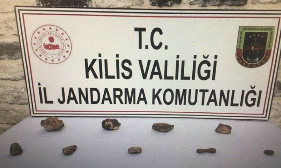 Kilis'te 170 milyon yıllık olduğu değerlendirilen 7 fosil ele geçirildi