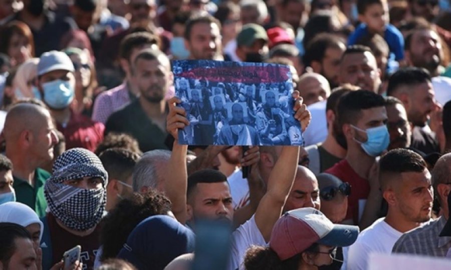 Ramallah'ta Benat protestosu