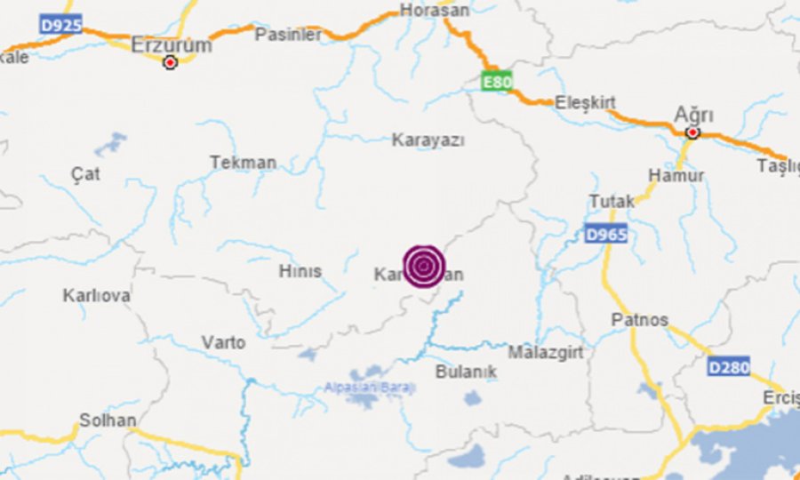 Erzurum'da korkutan deprem