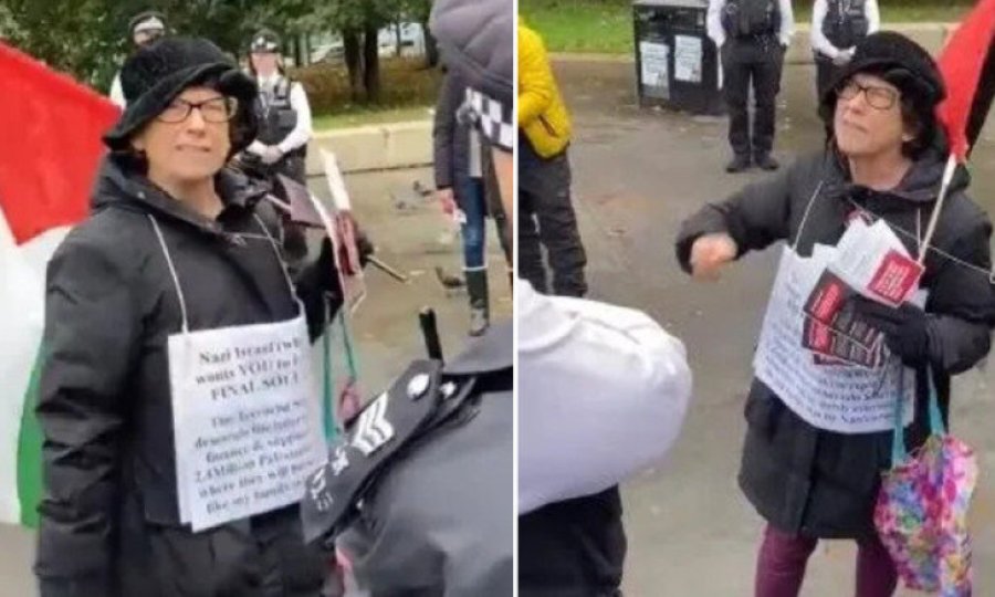 Siyonist İsrail katliamlarına karşı çıkan Yahudi kadın Londra'da tutuklandı 