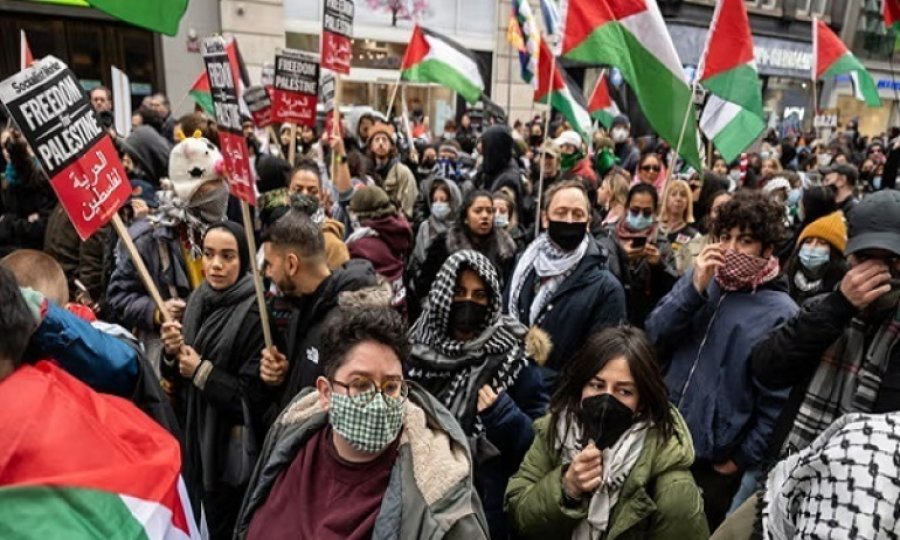 Londra protestolarında İsrail yanlısı markalara boykot talebi