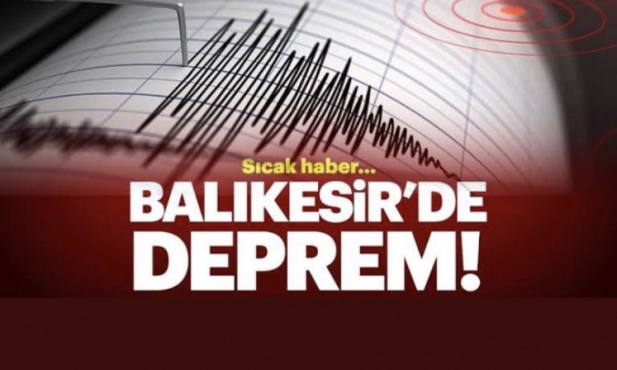 Bir deprem de Balıkesir'de