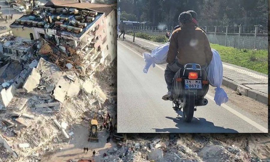 Türkiye'yi yasa boğan kare: Kefenlenmiş cenazeyi motosikletle taşıdı