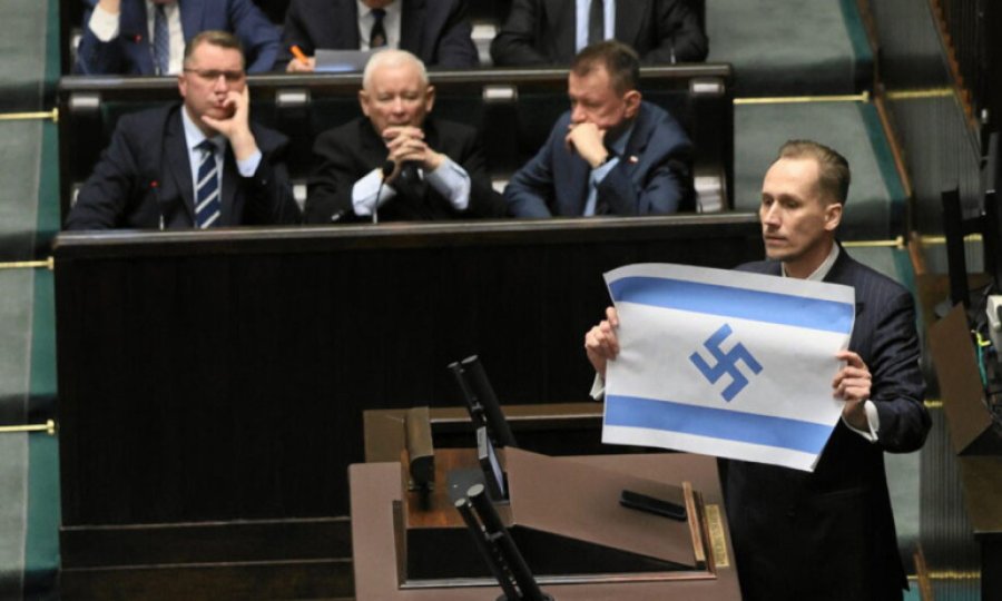 Milletvekili parlamentoda İsrail'i protesto etti! Nazi Almanya'sına benzetti