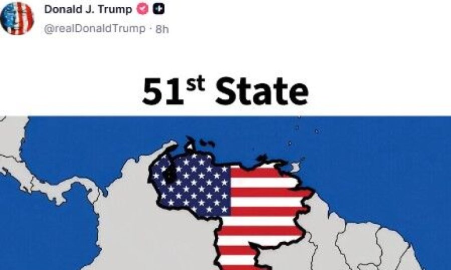 Trump Venezuela'yı 51. eyaletleri olarak paylaştı