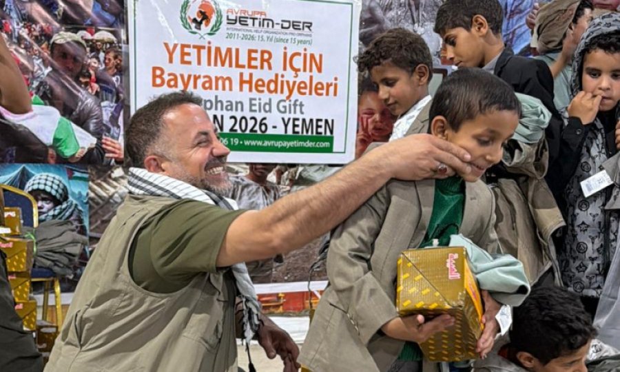 Avrupa Yetim-Der'den Yemenli yetimlere bayram hediyesi