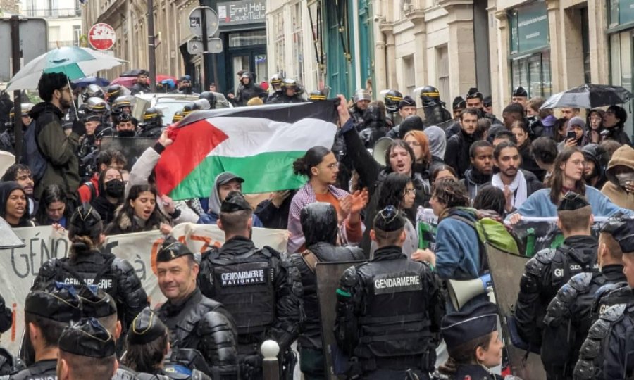 Fransa'da öğrencilerin Filistin'e destek girişimlerini polis engelliyor